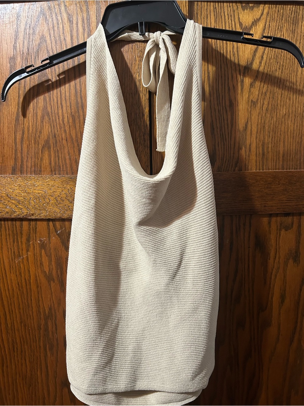 wild fable Beige Halter Cowl Knit Tank